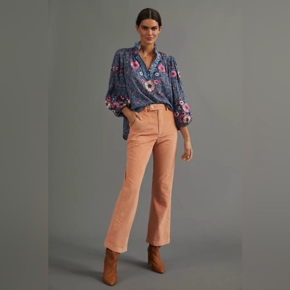 Levi’s Pants Trousers Math Club Flared High Rise Corduroy 70’s Casual Retro 32 - Picture 1 of 11